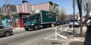 pedestrian safety looking towards Columbus Avenue